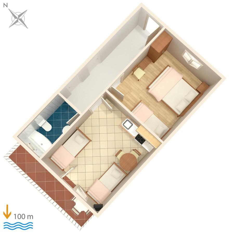 Apartments By The Sea Podaca, Makarska - 6874 外观 照片