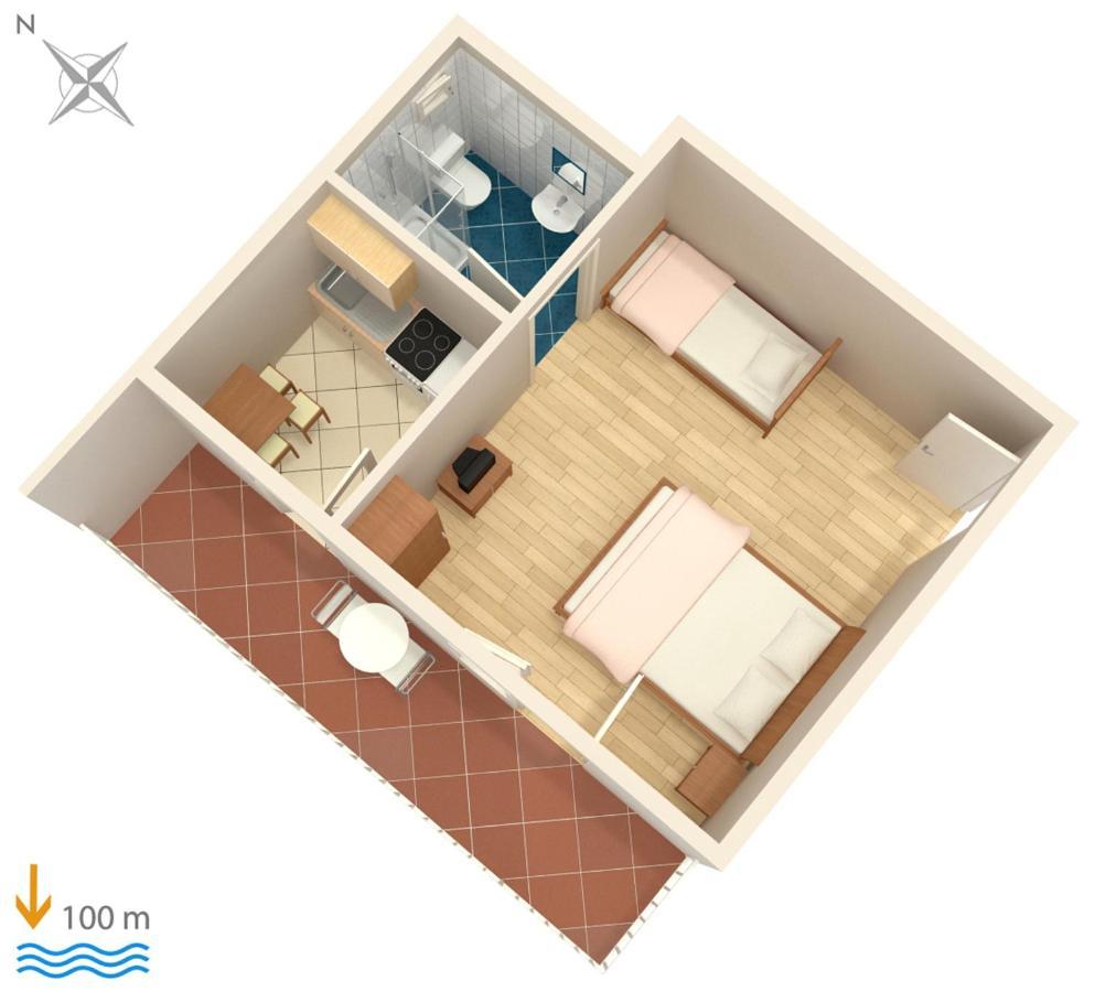 Apartments By The Sea Podaca, Makarska - 6874 外观 照片